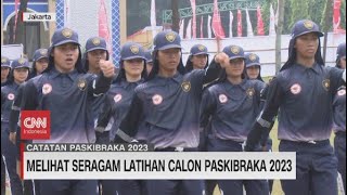 Melihat Seragam Latihan Calon Paskibraka 2023 [upl. by Neesay647]