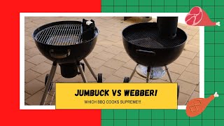 Jumbuck Kettle BBQ VS Webber Kettle BBQ Pork Ribs Comparison [upl. by Eirruc23]