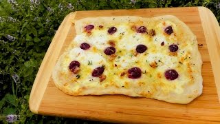 So macht man Flammkuchen Rezept vegetarisch  Der Bio Koch 664 [upl. by Rives]