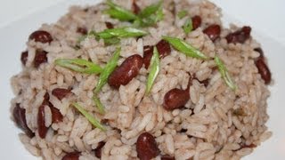 Jamaican Rice And Peas Recipe [upl. by Akihsat]