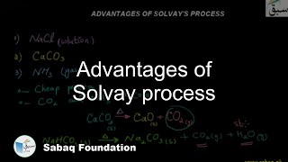 Advantages of Solvay process Chemistry Lecture  Sabaqpk [upl. by Thoer822]