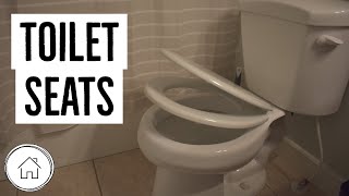 DIY How to Install a Toilet Seat  Remove and replace [upl. by Huntley648]