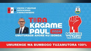 KWAMAMAZA UMUKANDIDA WA FPRINKOTANYI PAUL KAGAME MU MURENGE WA BUMBOGO [upl. by Julianne666]