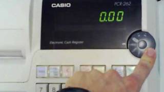 Casio PCR262 Electronic Cash Register eBay Testing Video [upl. by Ayhdiv]