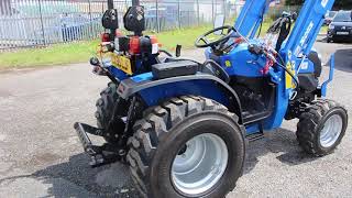 Just in Solis 3200 Compact Tractor 4 in 1 front loader  Clwyd Auction Centre [upl. by Elinad338]