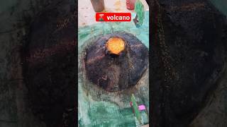 🌋 Volcano 🔥 Fire  Science project viral shorts [upl. by Elocaj]