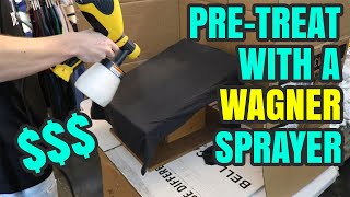 How To Pretreat With A Wagner Sprayer Like A Pro  Pretreat Shirts For DTG Printing On A Budget [upl. by Daron]