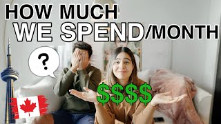 How Much MONEY We Spend in a MONTH living in Toronto Canada EXPOSED [upl. by Tlok84]