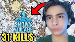 SNOWY VILLAGE 31 kills aldım pubg pubgmobile [upl. by Charisse]