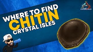 Ark Crystal Isles  The BEST Chitin Locations NEW CHITIN ROCK  Resource Guide [upl. by Xella]