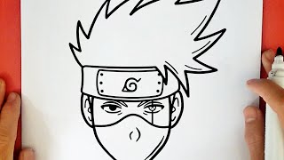 COMO DESENHAR O KAKASHI DO NARUTO [upl. by Ivon299]