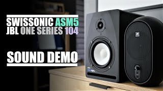 Swissonic ASM5 vs JBL One Series 104  Sound Comparison [upl. by Larret86]