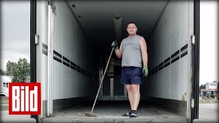 Flüchtlinge am Eurotunnel  Deutsche LkwFahrer über das Drama  Calais  refugees Trucker [upl. by Ahsya]