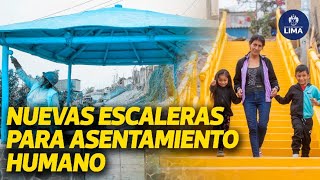 👷🏻‍♀️👷🏻VECINOS RECIBEN NUEVAS ESCALERAS DE ALCALDE RAFAEL LÓPEZ ALIAGA🥳 [upl. by Ready]