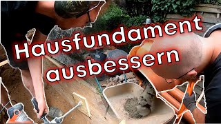 Hausfundament ausbessern  Hohlkehle  Keller Isolieren [upl. by Eilsek349]