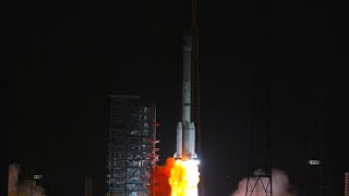 Long March3B launches ZhongXing6E ChinaSat6E [upl. by Adlev449]