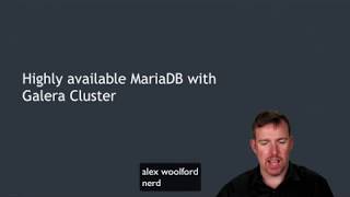 Highly available MariaDB with Galera Cluster and HAProxy [upl. by Aisyle739]