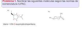 Problemas sobre nomenclatura de cicloalcanos [upl. by Constanta712]