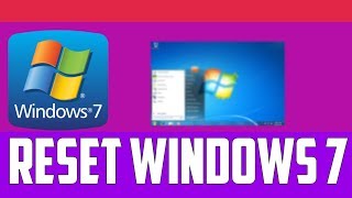 How to Reset Windows 7 PCLaptops Without Disc  Tricknology [upl. by Eniluqaj]