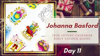 Johanna Basford  Inky Advent Calendar 2020  Day 11 [upl. by Adniles]