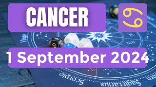 Cancer horoscope  Cancer Horoscope for Today 1 September 2024 [upl. by Willyt]