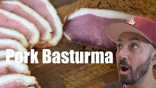 Homemade Basturma Pork Basturma [upl. by Chiquita]