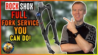 Rockshox Lyrik  Full Fork Service that YOU can do and SAVE money [upl. by Siroved]