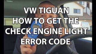 How to Get the CHECK ENGINE Light Error Code  Volkswagen Tiguan Atlas Beetle GTI Audi More [upl. by Nael]