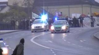 mehrere FuStW der Polizei Regensburg bei Demobegleitung [upl. by Rabi225]