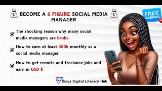 Become a 6 Figure Social Media Manager  Free Webinar [upl. by Bruns]