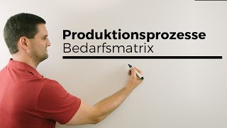 Produktionsprozesse Bedarfsmatrix Matrizen RZE mit Parameter  Mathe by Daniel Jung [upl. by Ailene]