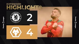 WOLVES HIT FOUR AT THE BRIDGE Chelsea 24 Wolves  Extended Highlights [upl. by Norek324]