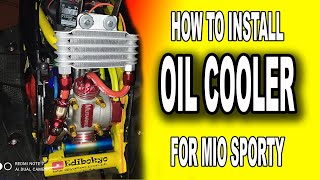 oil cooler for mio sporty [upl. by Olbap]