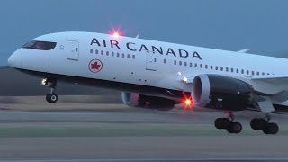 Air Canada New Livery 7878 CGHPQ Dusk Takeoff from Calgary Airport ᴴᴰ [upl. by Sheehan]