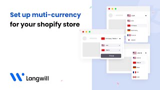 Langwill：How to set up multicurrency pricing on your Shopify store？ [upl. by Siraval631]