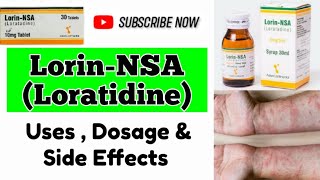 Lorin NSA 10mg  Loratadine Syrup Uses In Urdu  Anti Allergic Drugs  Skin Rashes Treatment [upl. by Eudo]