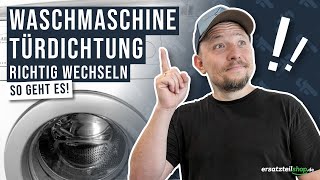 Türdichtung Waschmaschine wechseln  so geht es [upl. by Bernadine]