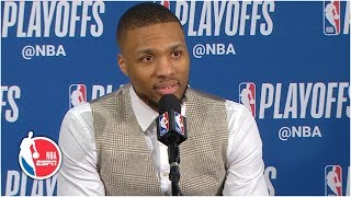 It really happened  Damian Lillard on seriesclinching buzzerbeater vs OKC  2019 NBA Playoffs [upl. by Nicholle]