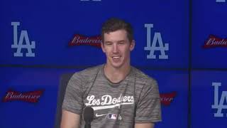 Dodgers postgame Walker Buehler explains change in approach talks 200 innings and 200 strikeouts [upl. by Esinal641]