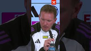 Nagelsmann nimmt Journalisten hops quotDann gibts ne Klagequot 😂 dfb shorts [upl. by Eardnoed652]