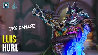 Luis Dredge 178K DAMAGE Paladins Competitive  Master  HURL [upl. by Tteraj]