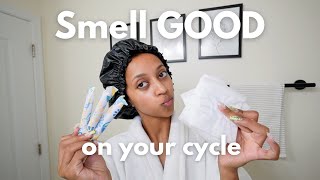 How to smell GOOD during your period  Feminine hygiene for your cycle [upl. by Layap790]