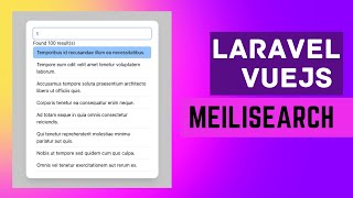 Laravel VueJS Meilisearch Instant Modal Search [upl. by Elocen920]