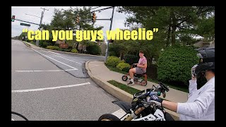 drz400sm first time doing 3rd4th gear wheelies motovlog 6 [upl. by Calie]