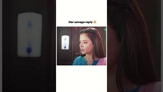 Her savage reply🔥💯trending viralvideo youtubeshort edit iqtidar pakistanidramas [upl. by Eserahc]