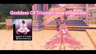 NEW GODDESS OF TRIUMPH BOW SHOWCASE IN RH Royale High [upl. by Dickinson]