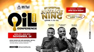 DAY 4  MY SPIRITUAL AWAKENING  THE OIL CONFERENCE  REVEREND JEZREEL QUAYSON  NOVEMBER 07 2024 [upl. by Abebi]