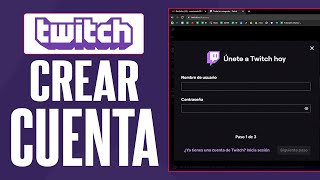 ✅ Cómo CREAR una CUENTA de TWITCH desde el CELULAR 2024 Registrarse En Twitch [upl. by Kaine467]