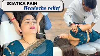 Sciatica pain treatment and headache relief by Dr Harish Grover [upl. by Alemrac]