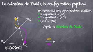 Théorème de Thalès  Configuration papillon 3eme [upl. by Akisej]